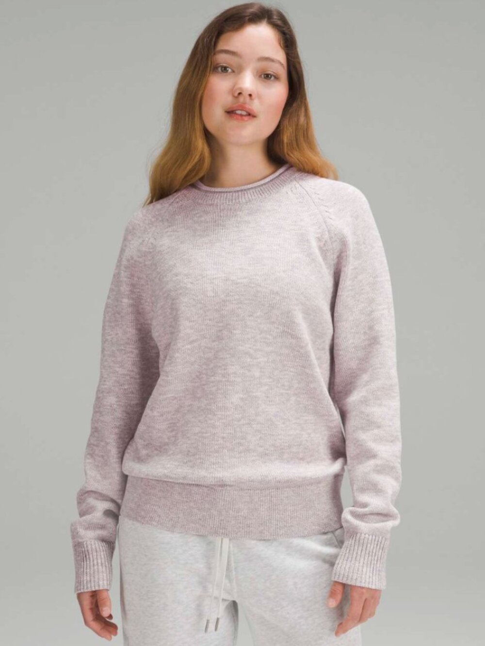 Lululemon Boxy Cotton-Blend Sweater W3HBTS - Size Medium